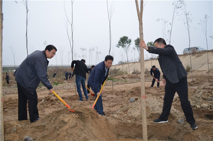 内乡县现场新县县长夏明夫,县委副书记林志诚,常务副县长熊建欣,县委