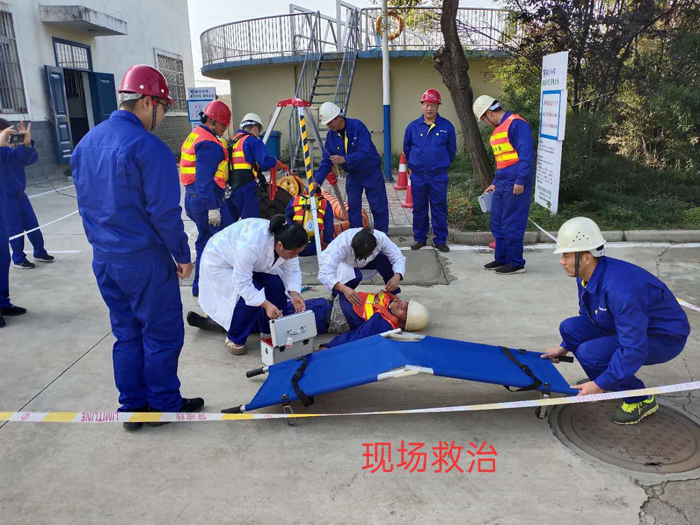 舞钢市组织地下有限空间作业应急演练活动_应急救援_河南省应急管理厅