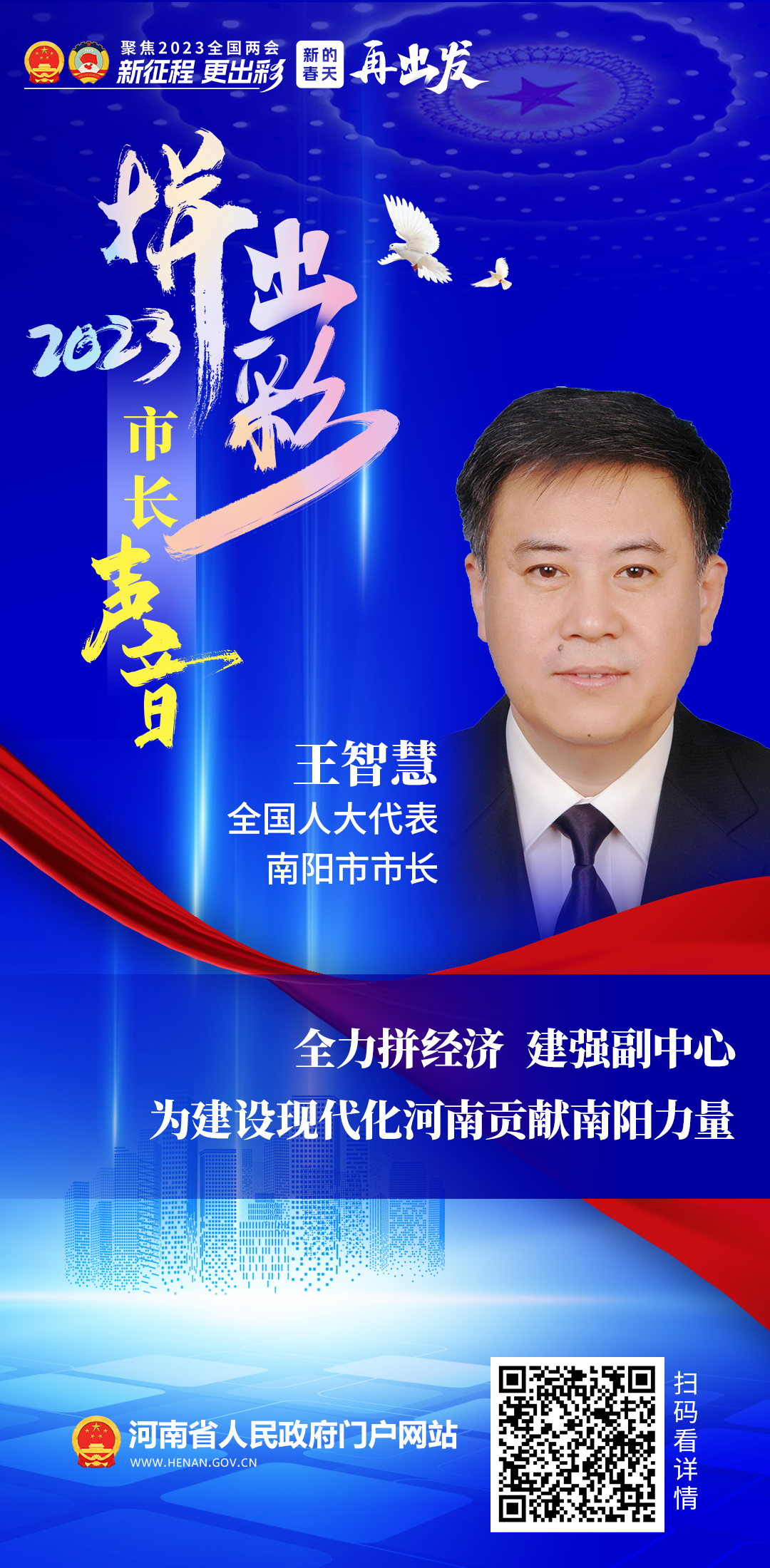 全國人大代表、南陽市市長王智慧：全力拼經濟 建強副中心 為建設現代化河南貢獻南陽力量