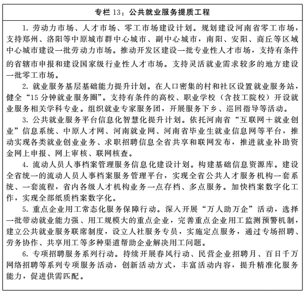 河南省人民政府关于印发河南省“十四五”人才发展人力资源开发和就业促进规划的通知