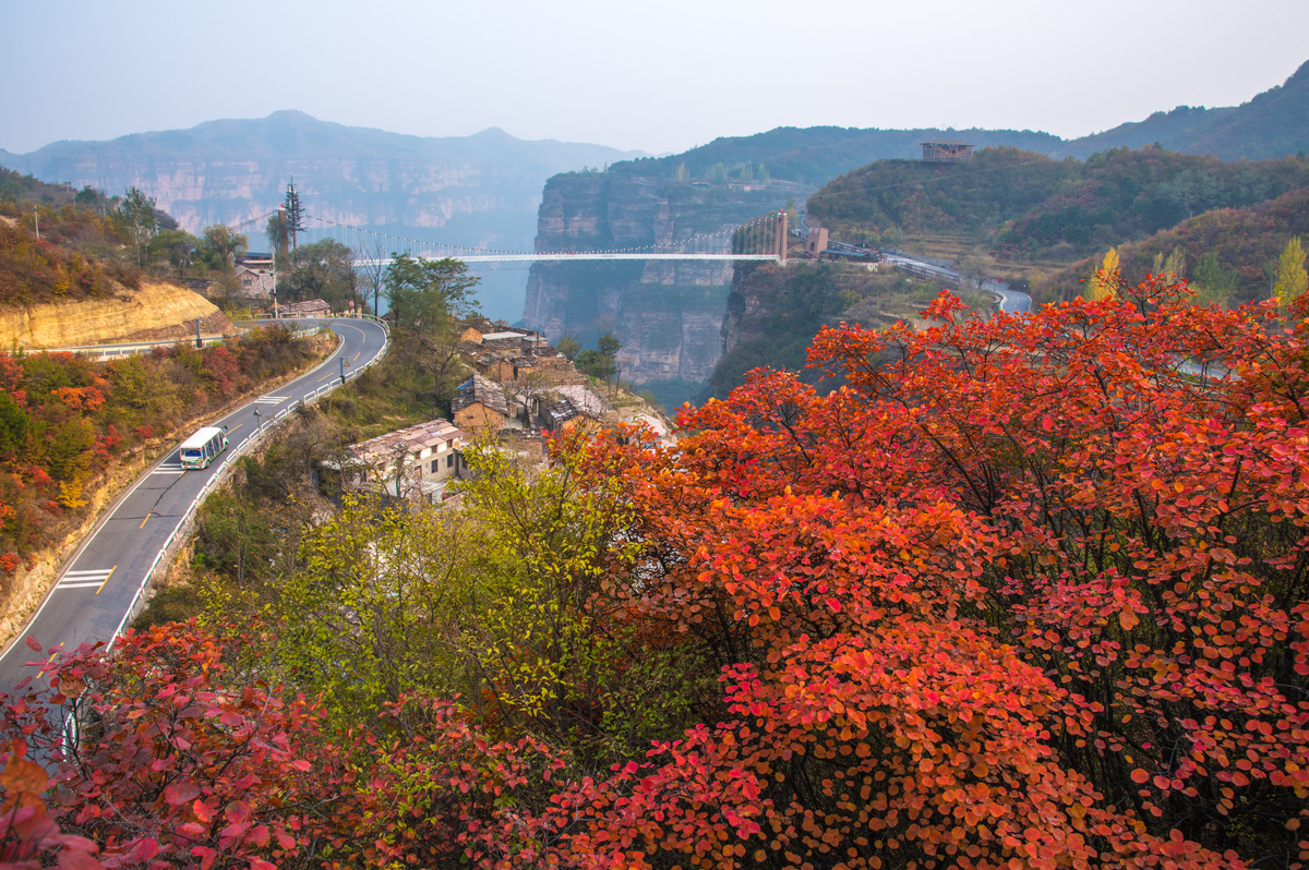 林州太行大峡谷 秋景美如画