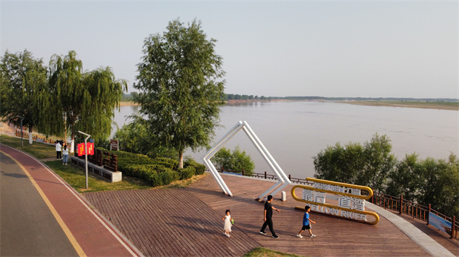 兰考县夏日黄河最后一道弯