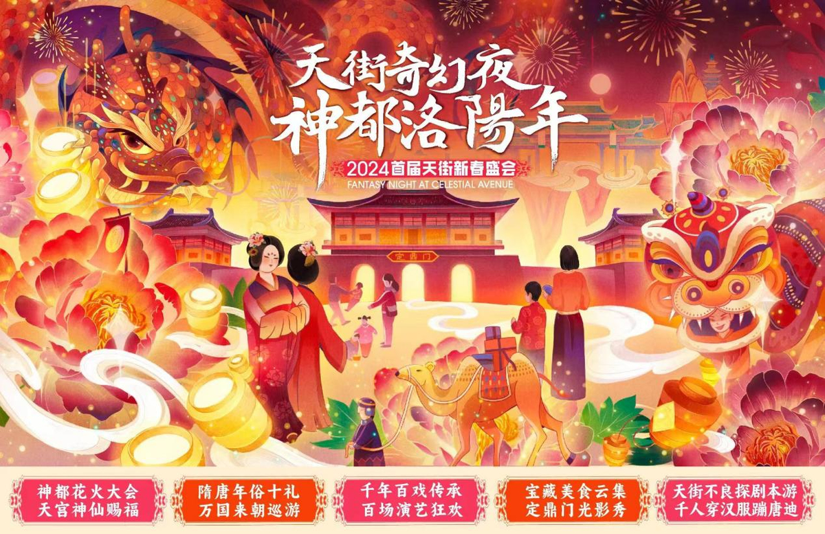玩转河南 | 2月7日至24日 隋唐洛阳城天街新春盛会将再现“盛陈百戏”