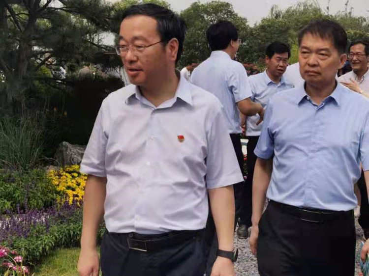 河南省建党百年园林绿化花境竞赛在郑州市郑东新区开幕