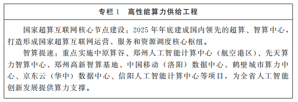 河南省人民政府办公厅关于印发河南省算力基础设施发展规划（2024—2026年）的通知