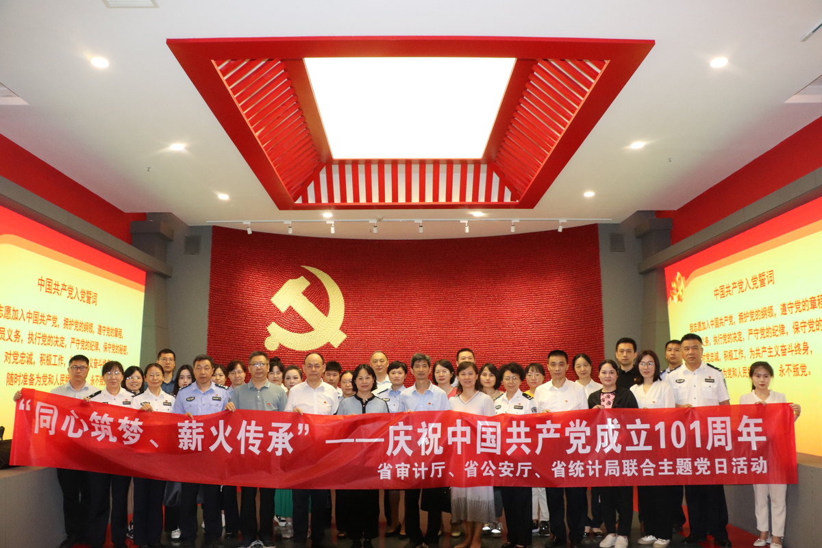 河南省统计局第二党建联系组与省直单位党支部联合开展主题党日活动