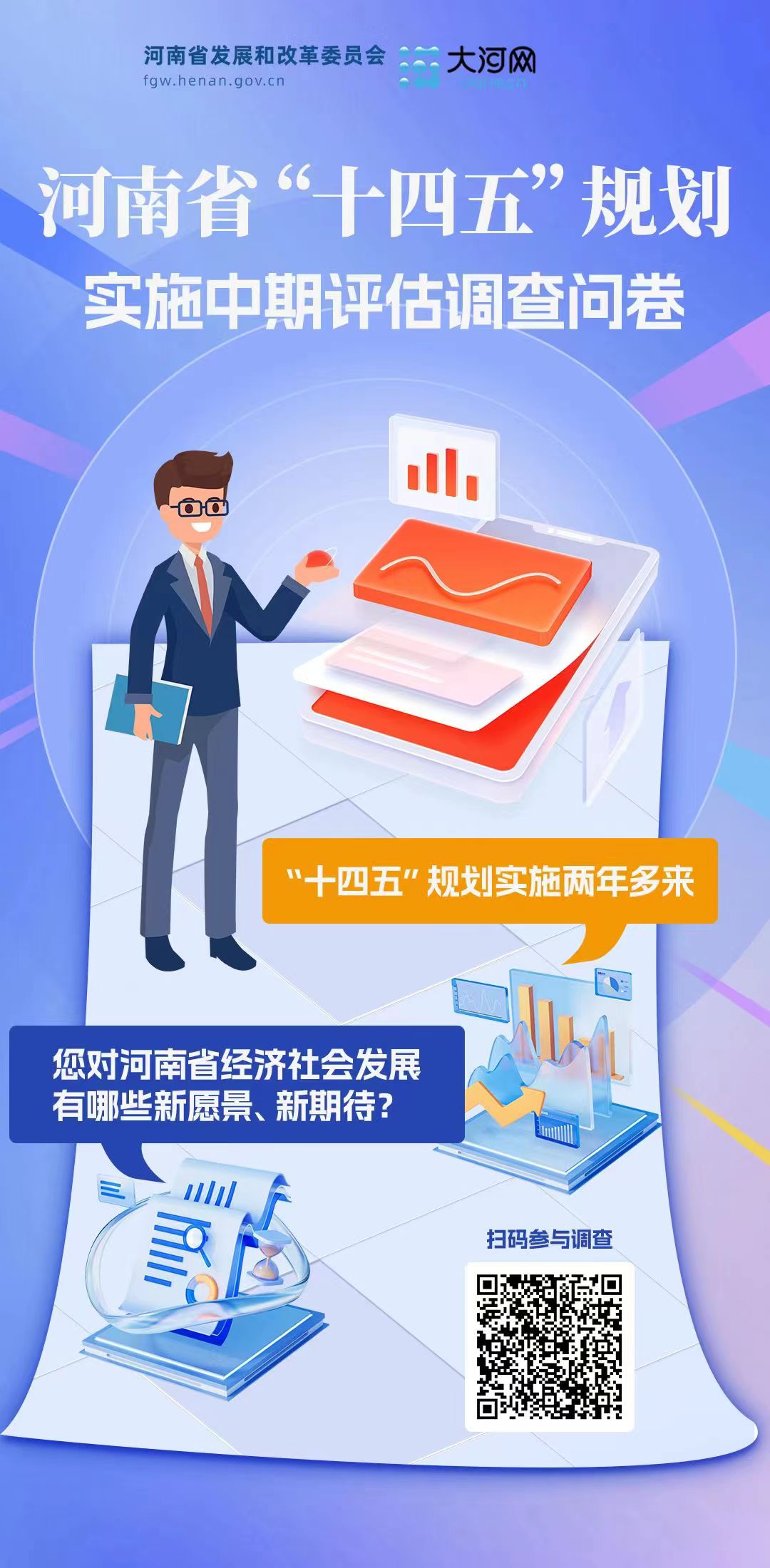 与你有关！＠河南人 “十四五”规划中期评估调查邀您参与