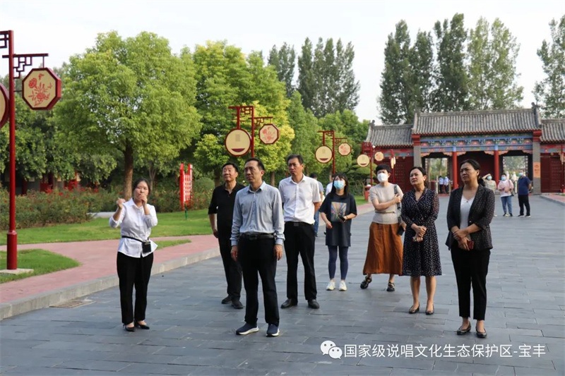 省非遗保护和智慧化中心主任李全民一行调研宝丰弘扬说唱文化等工作
