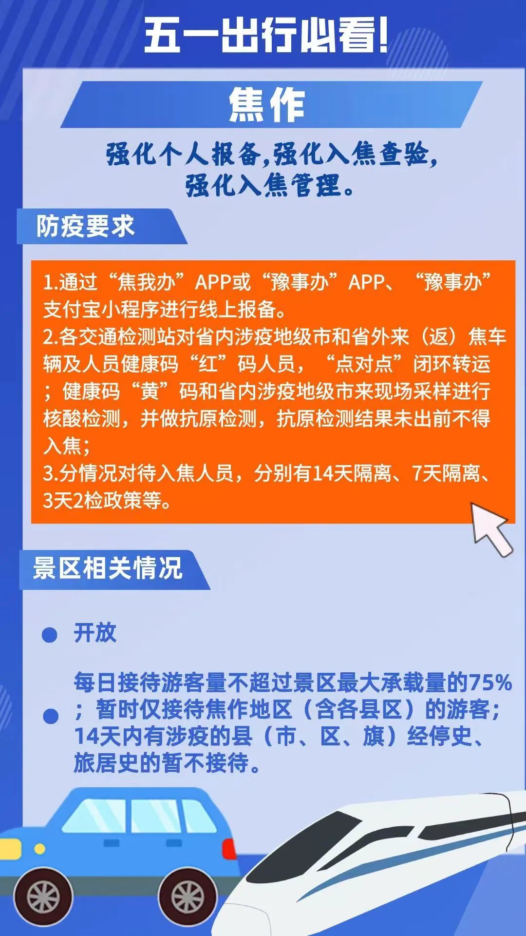 五一河南各地出行政策