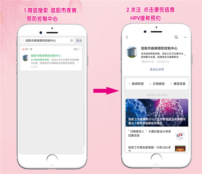 信阳市HPV疫苗今日起全部实行网上预约