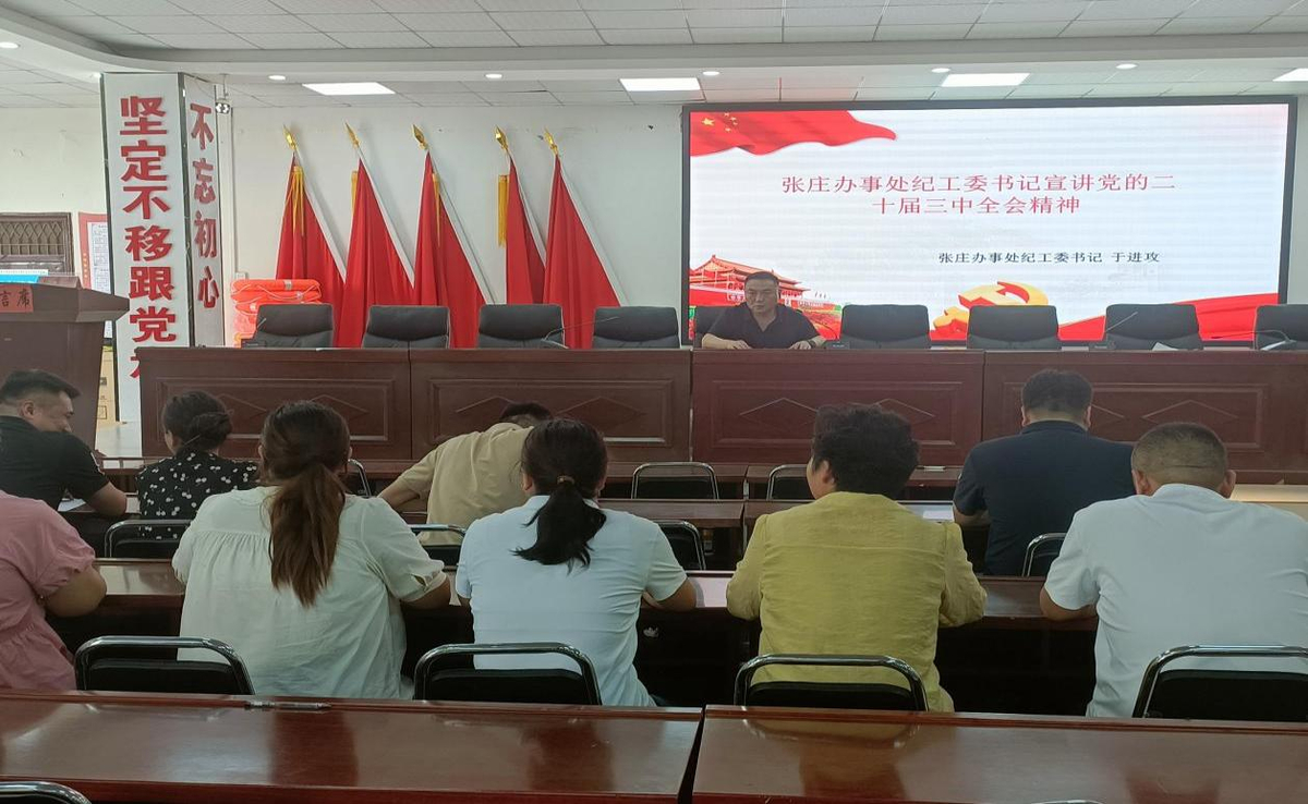张庄办事处开展党的二十届三中全会精神宣讲