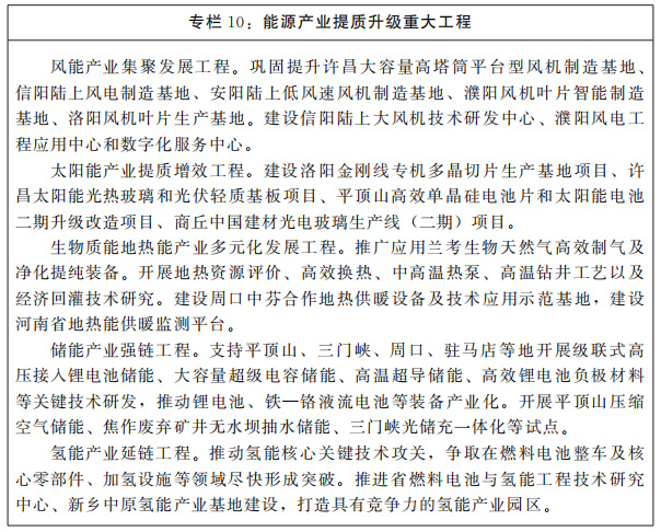 河南省人民政府關于印發河南省“十四五”現代能源體系和碳達峰碳中和規劃的通知