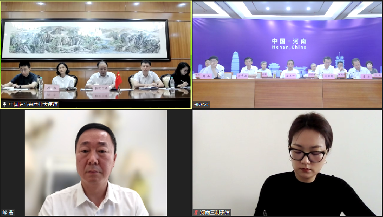 凌中南出席中国（河南）-马来西亚务实合作视频会