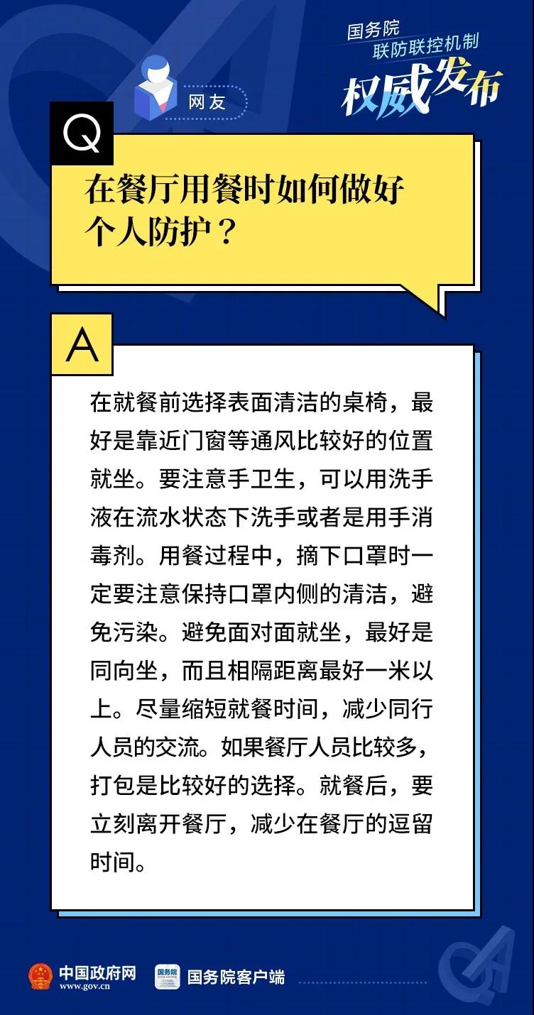 在餐厅排队、用餐，去商超购物如何做好个人防护？权威回答！