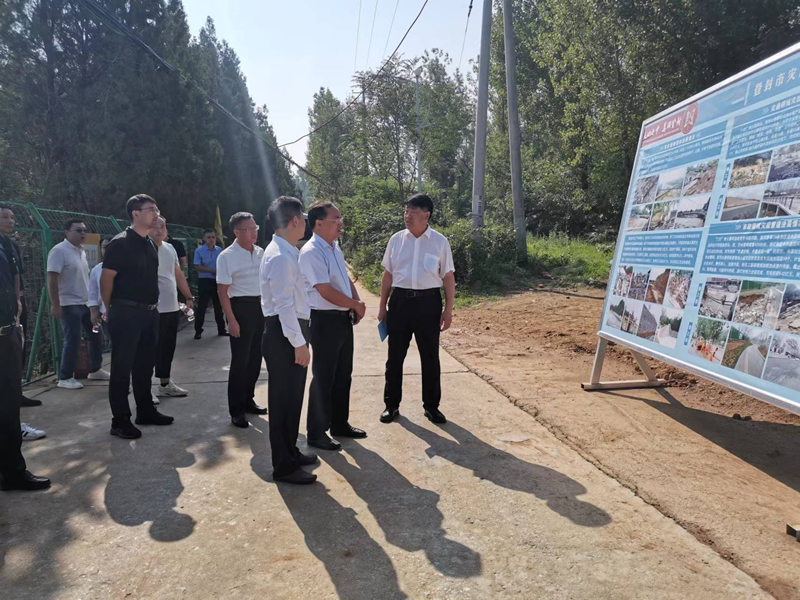 驻委纪检监察组组长、委党组成员李振明带队督导调研郑州市灾后重建工作