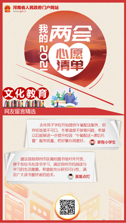 2021我的兩會(huì)心愿清單之文化教育