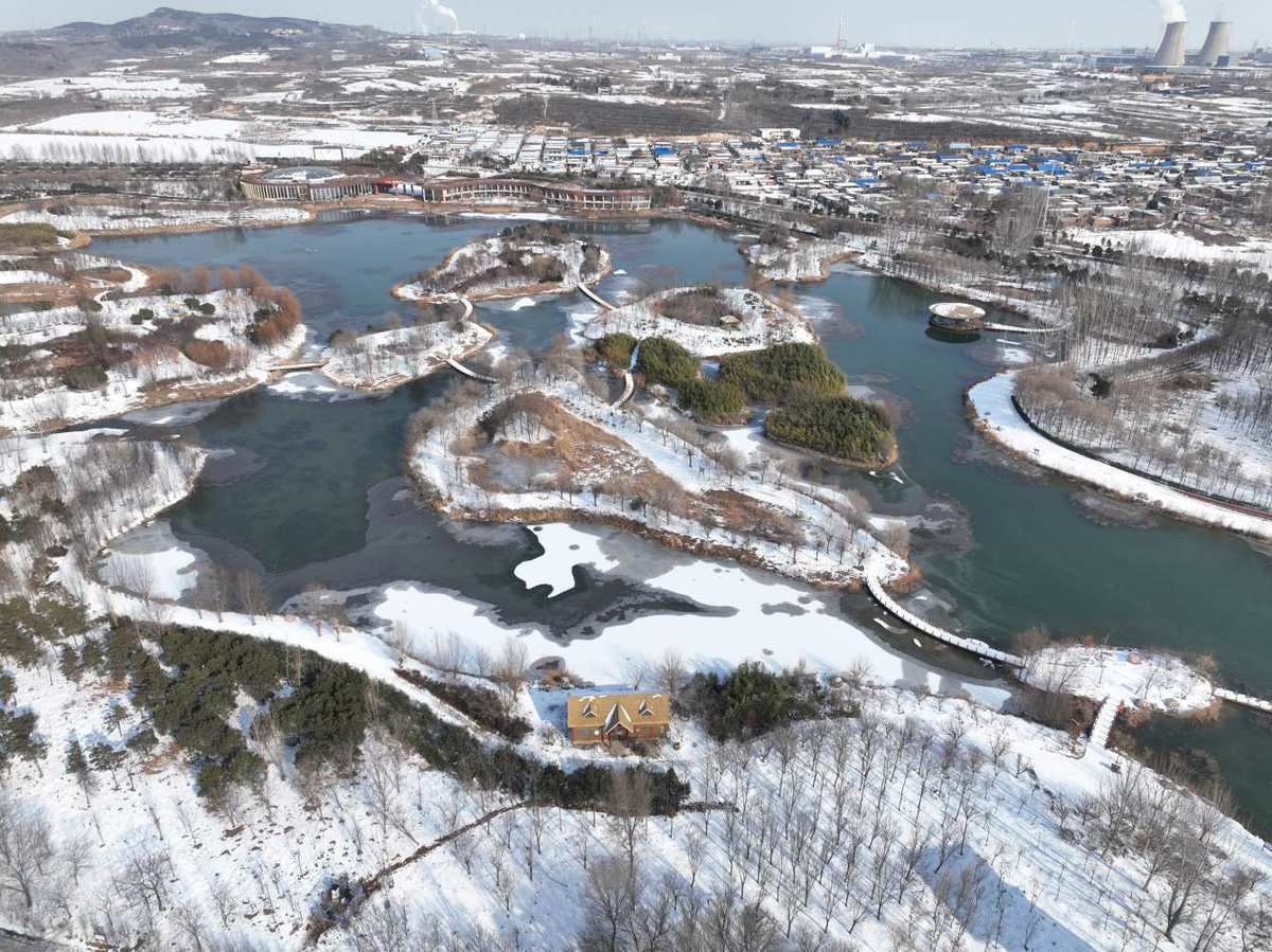 冬日淇河宛如仙境