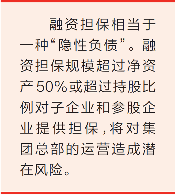 省管企业融资担保规模不得超过净资产50%