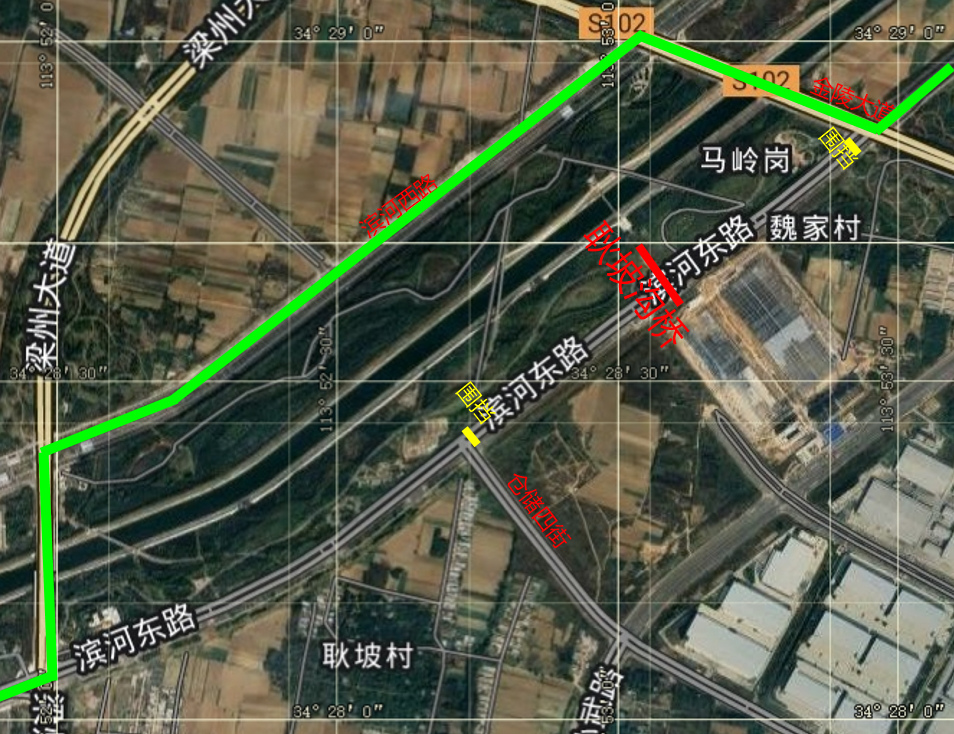 关于滨河东路部分路段封闭施工绕行提示