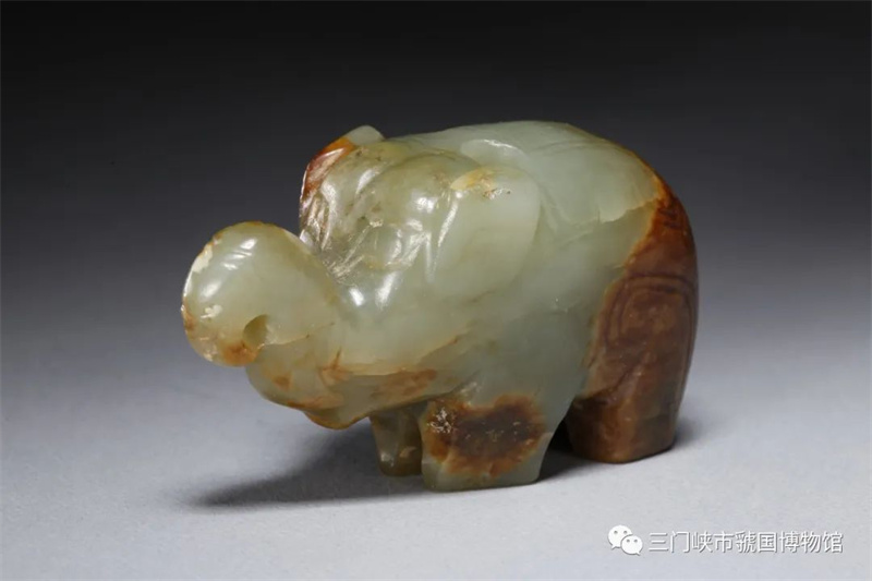 行走河南·读懂中国丨走近国家一级文物——圆雕青玉象