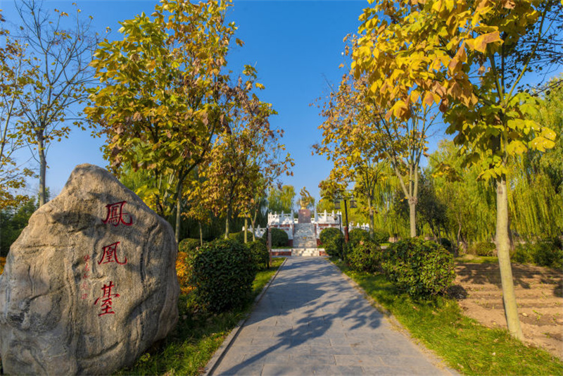 临颍色彩斑斓小商桥初冬美景入画来