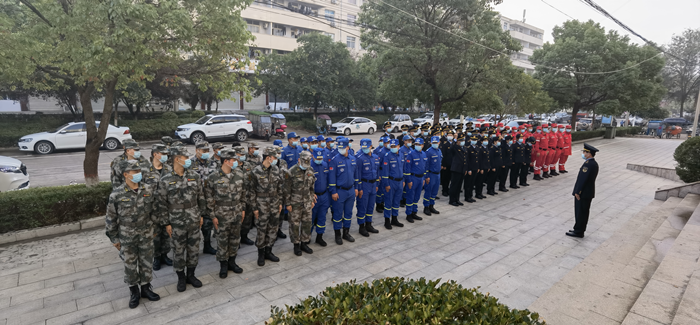 泌阳县举行应急管理综合行政执法大队揭牌仪式