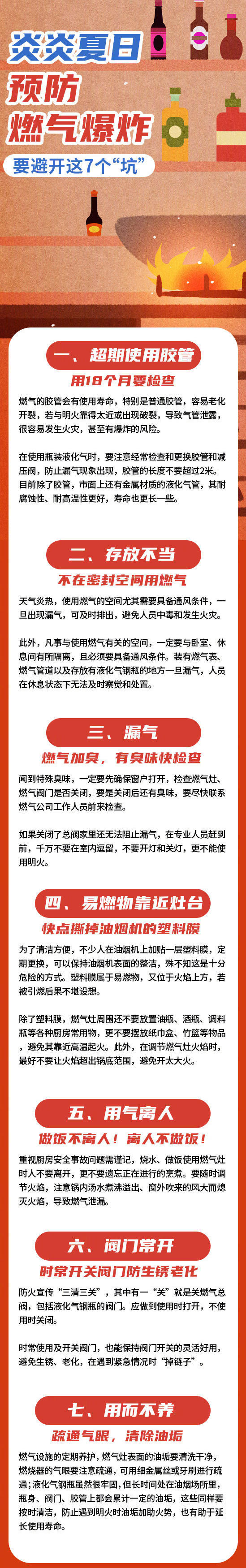  近期，全国多地接连发生燃气安全事故，给人民群众生命财产安全造成严重威胁。那么，该如何安全使用燃气？这7个“坑”一定要避免↓↓ 