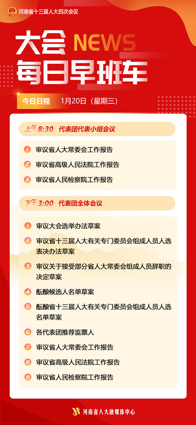 1月21日大會(huì)日程安排