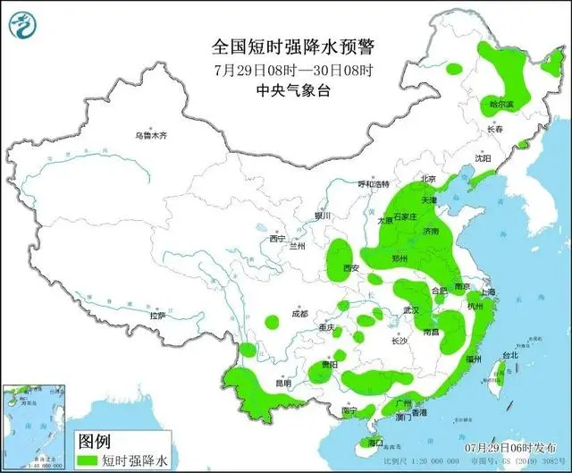 中国气象局启动暴雨一级应急响应
