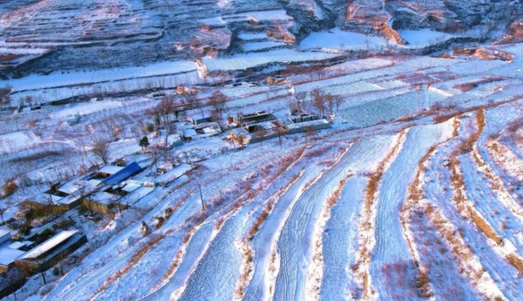 许昌：雪后初霁 景色旖旎