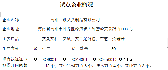 南阳一颗艾艾制品有限公司