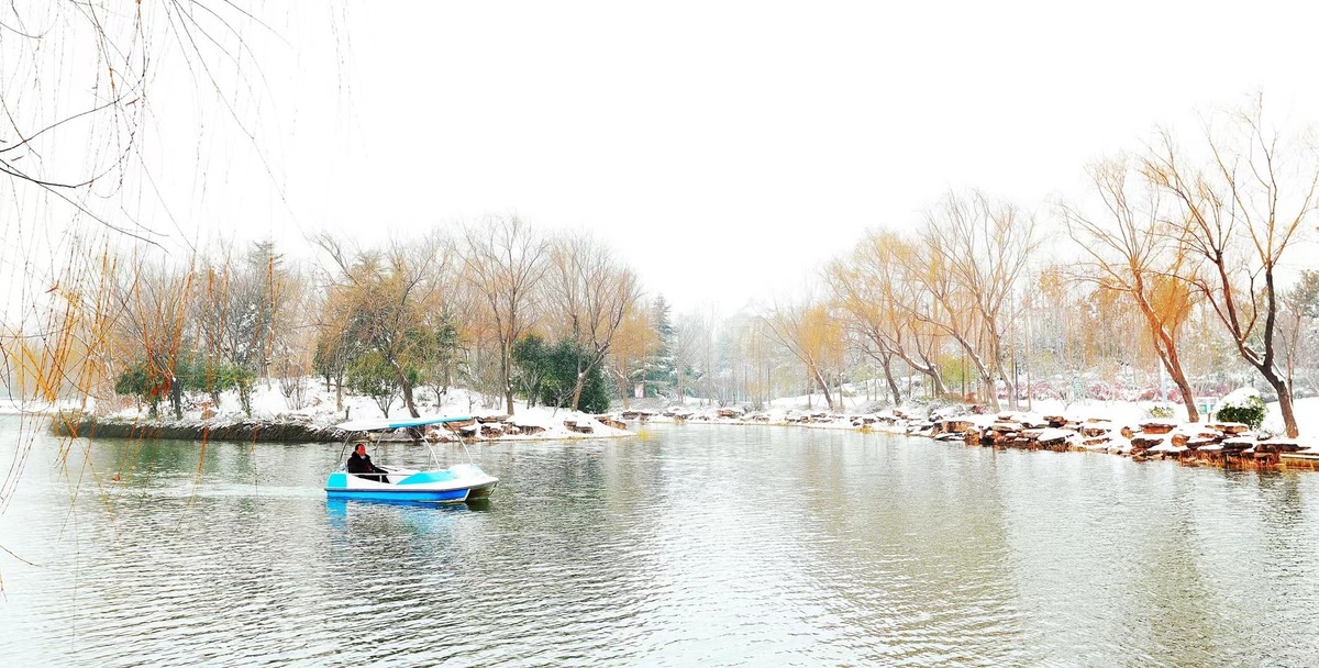 许昌：雪后初霁 景色旖旎