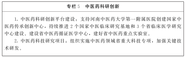 河南省人民政府辦公廳關于印發河南省“十四五”中醫藥發展規劃的通知