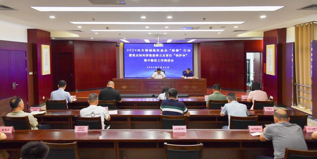 河南市场监管2024民生领域案件查办“铁拳”行动<br>暨重点场所涉黑恶势力及背后“保护伞”<br>集中整治工作推进会召开