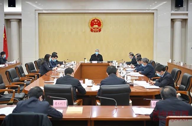 尹弘主持召开省政府常务会议 研究做好春季农业生产等工作