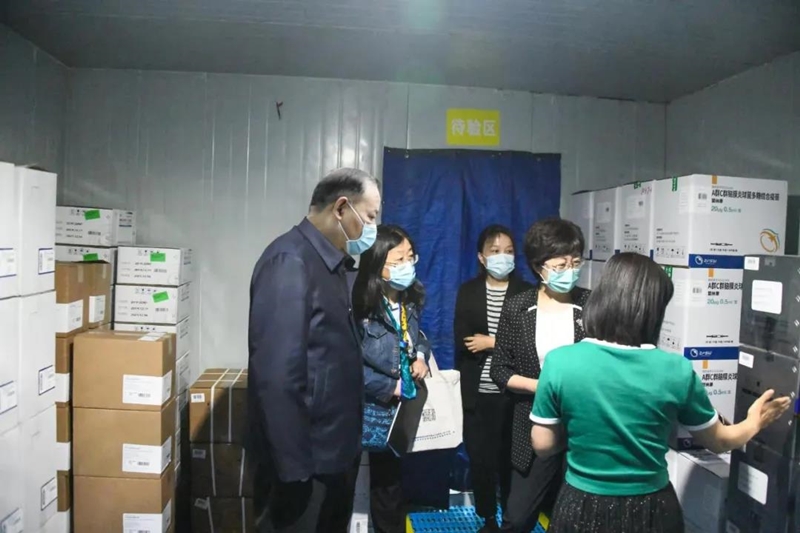 马林青在郑州调研新冠病毒疫苗质量安全监管工作