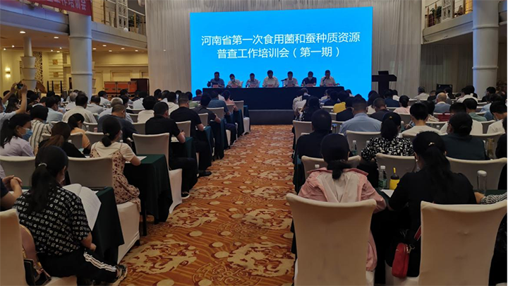 河南省第一次食用菌和蚕 种质资源普查工作培训会在郑召开