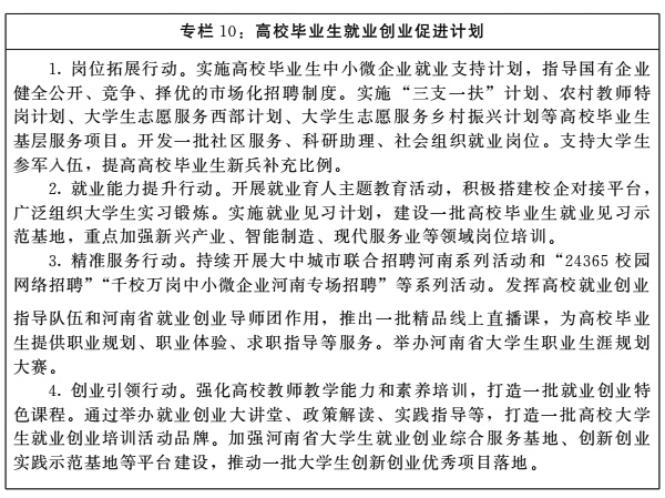 河南省人民政府关于印发河南省“十四五”人才发展人力资源开发和就业促进规划的通知