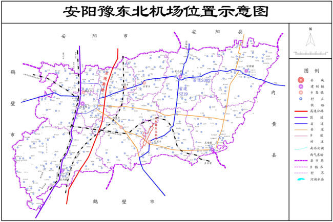 安阳机场位置图图片