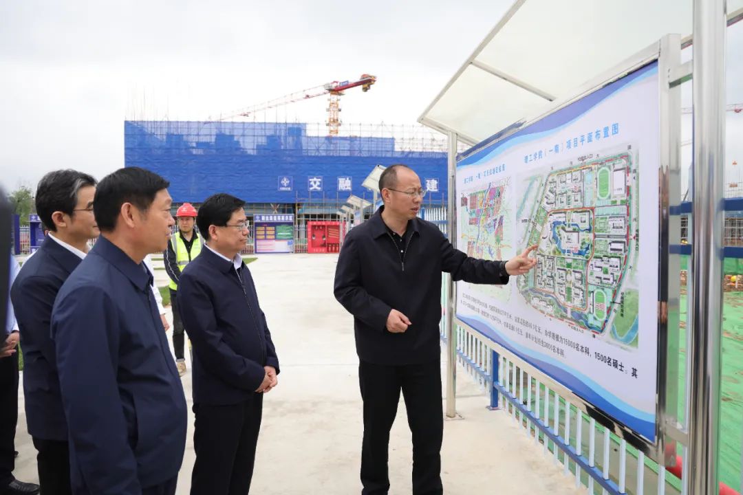 蔡松濤陳志偉到豫東南高新區(qū)調研項目建設