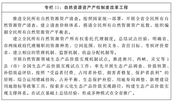 河南省人民政府关于印发河南省“十四五”自然资源保护和利用规划的通知