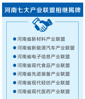 服务28条重点产业链建设 河南七大产业联盟相继揭牌运行