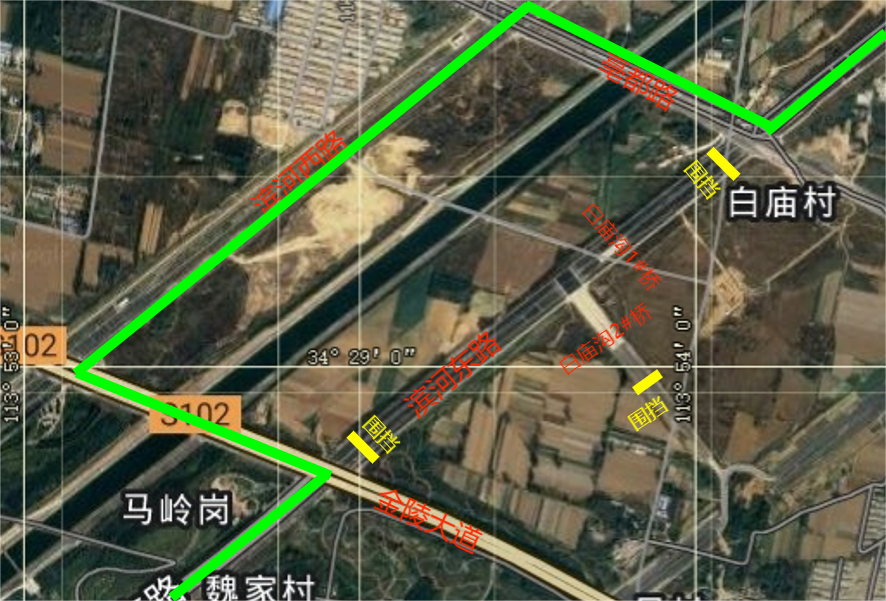 关于滨河东路部分路段封闭施工绕行提示