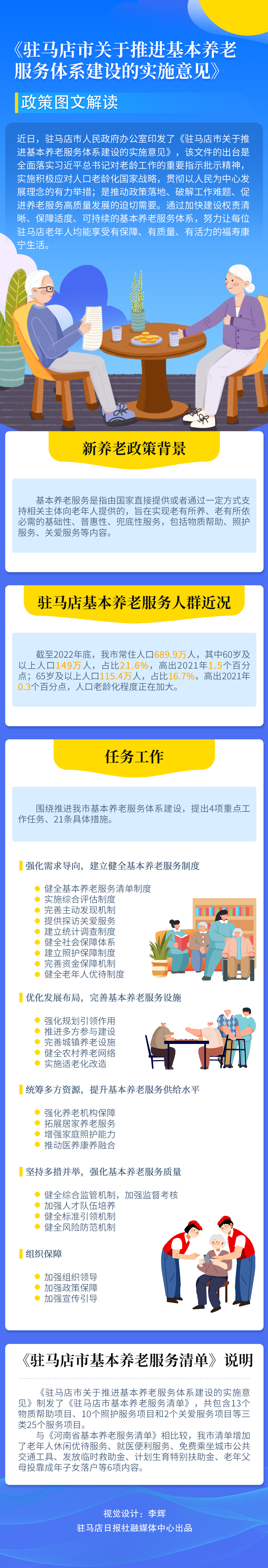 《驻马店市关于推进基本养老服务体系建设的实施意见》图解