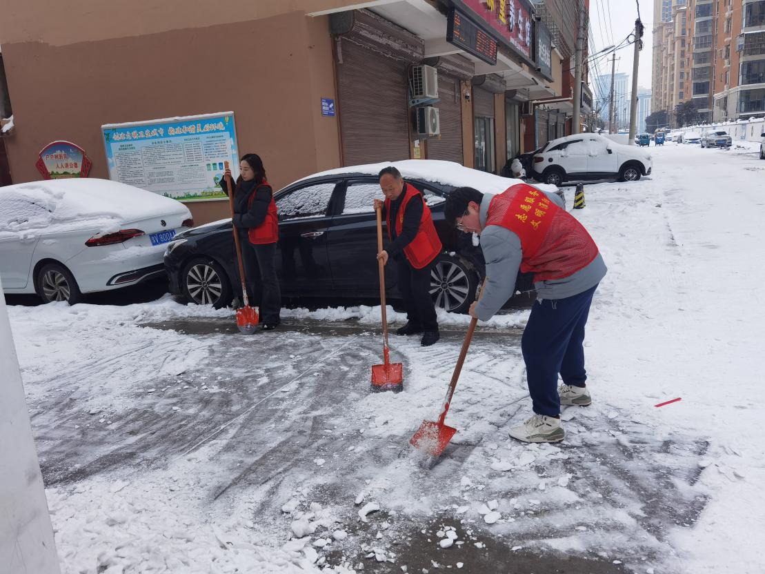 周口市审计机关开展“我为群众办实事“积雪清扫志愿服务活动