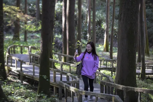 【大河网景】信阳鸡公山脚下，  初冬的这个公园五彩斑斓