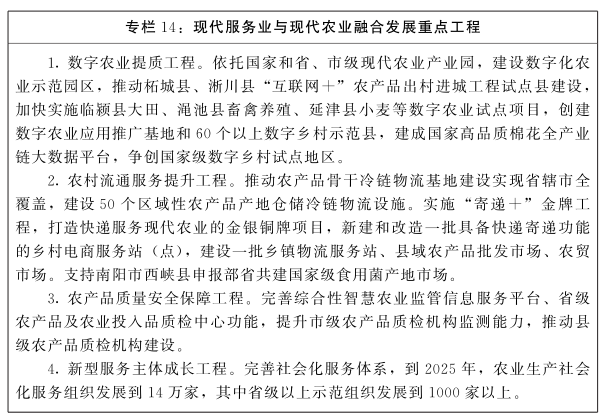 河南省人民*关于印发河南省“十四五”制造业高质量发展规划和现代服务业发展规划的通知