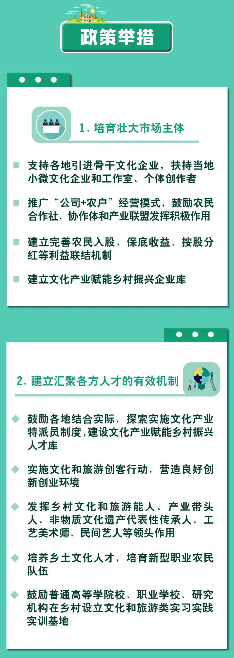 一图读懂关于推动文化产业赋能乡村振兴的意见