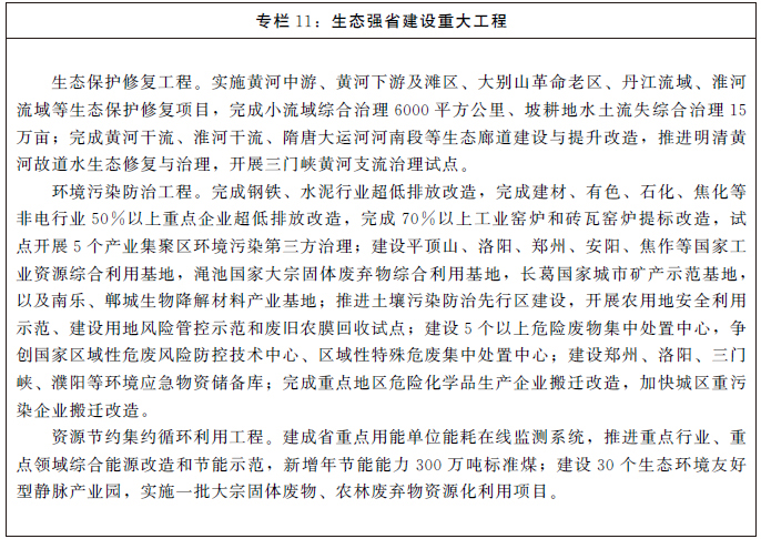 河南省人民政府关于印发河南省国民经济和社会发展第十四个五年规划和二三五年远景目标纲要的通知