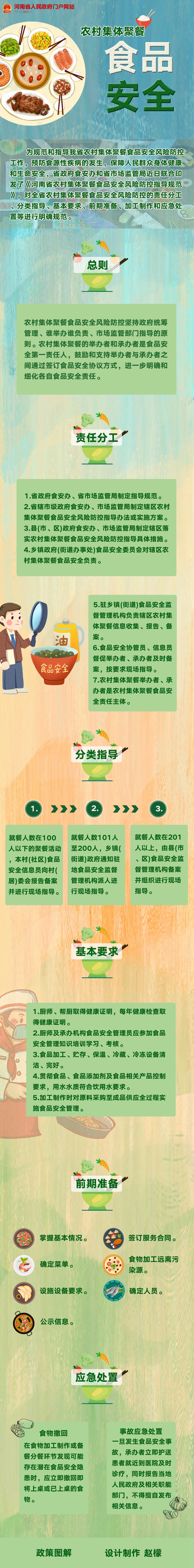 图解：河南印发农村集体聚餐食品安全规范